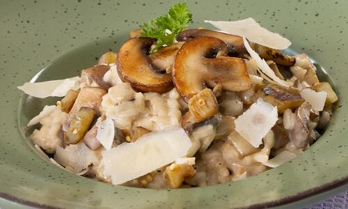 Risotto cu vinete și ciuperci 