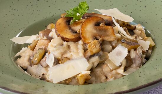 Risotto cu vinete și ciuperci 